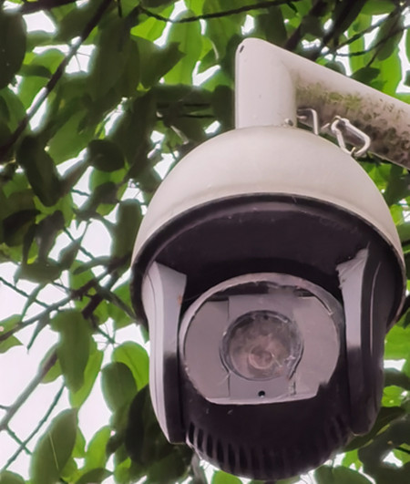 AI視頻聯(lián)網(wǎng)報警系統(tǒng)提示：湖景雖美，但請遠離堤岸|峨眉山|峨秀湖|戶外監(jiān)控球機